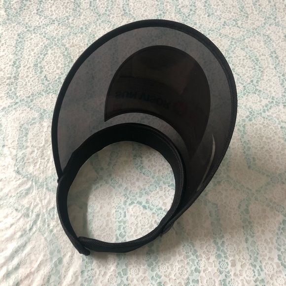 NWT Black UV Sun Face Visor Cap Adjustable angle - Picture 3 of 5